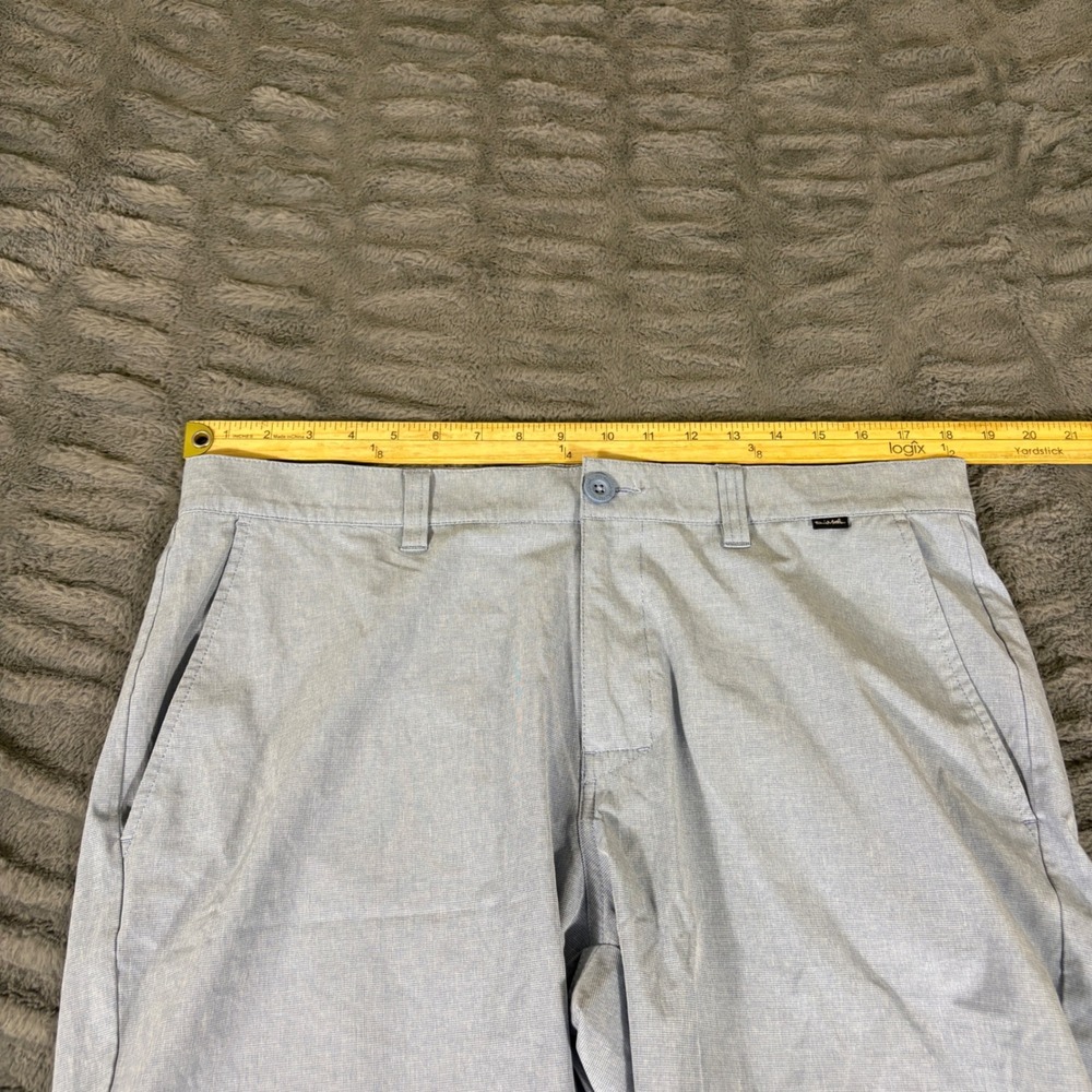 TravisMathew Mens Golf Shorts Size 34 Light Blue Stretch Flat Front AT209 - Picture 4 of 7